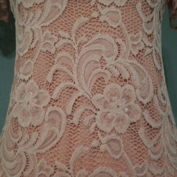 Beautiful Rose Pink Lace Dress NWOT - Picture 4 of 8